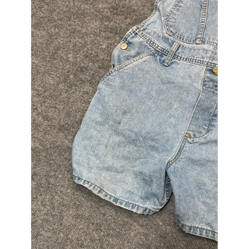 Vintage‎ Esprit EDC Denim Shortalls Light Wash Cotton Overalls 90s Women Medium